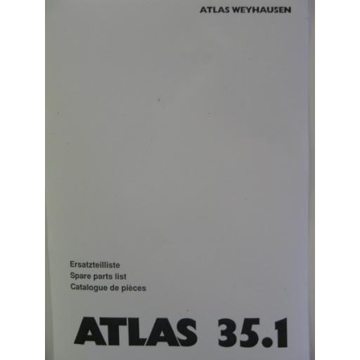 Atlas 35.1 Parts Manual