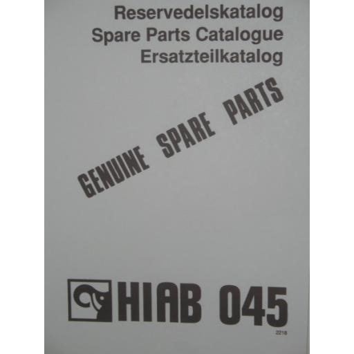 Hiab 045 Parts Manual