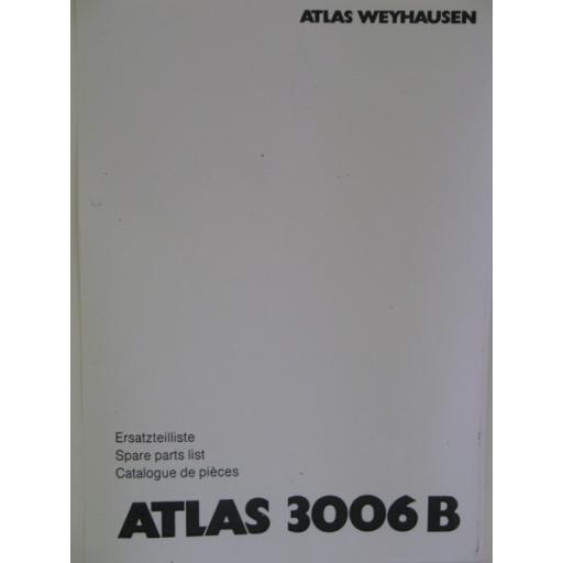 Atlas 3006B Parts Manual