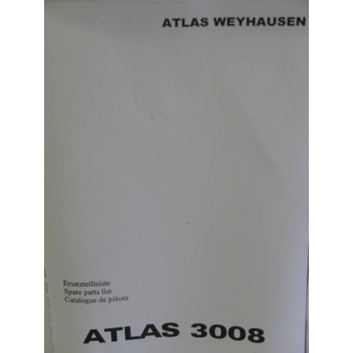 Atlas 3008 Parts Manual