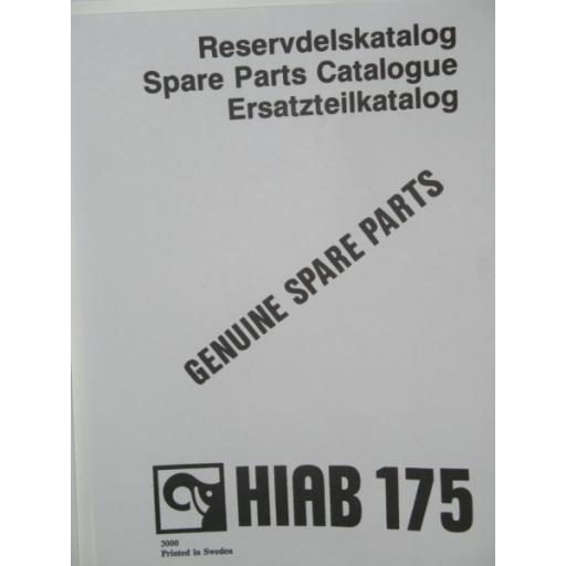 Hiab 175 Parts Manual