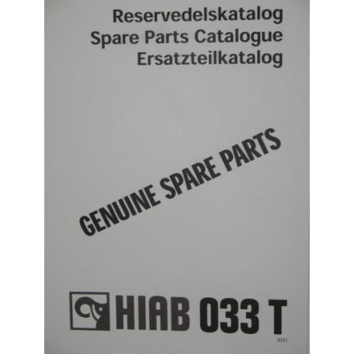 Hiab 033T Parts Manual