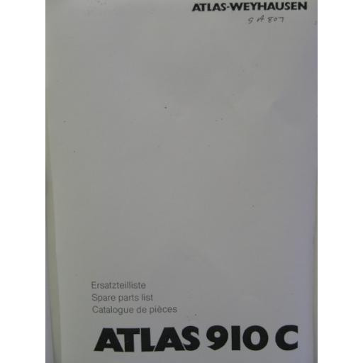 Atlas 910C Parts Manual