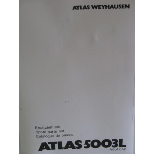 Atlas 5003L Parts Manual