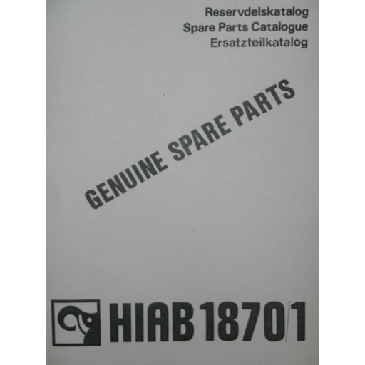 Hiab 1870 Parts Manual