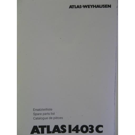 Atlas 1403C Parts Manual