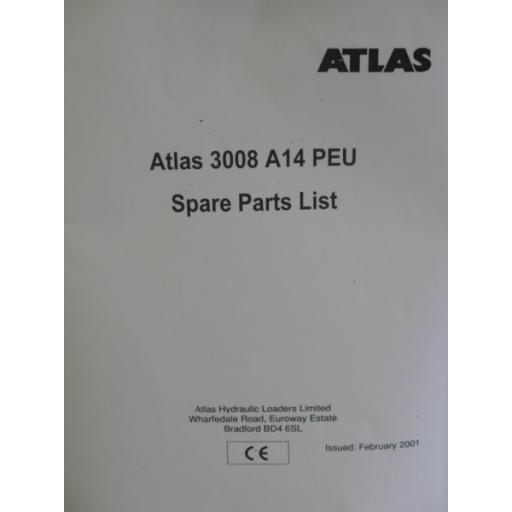 Atlas 3008 PEU A14 Parts Manual