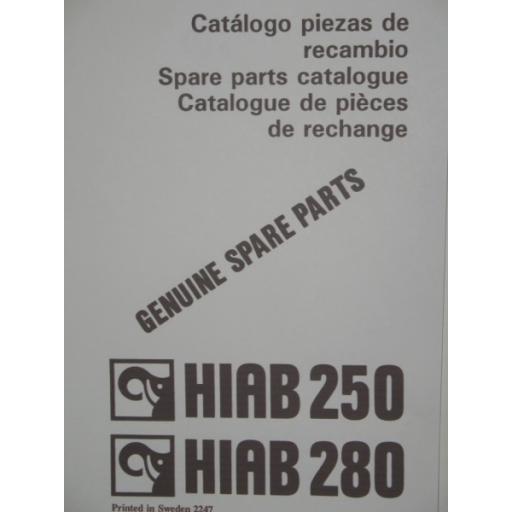 Hiab 250/280 Parts Manual