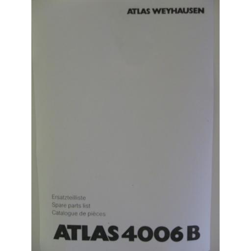 Atlas 4006B Parts Manual