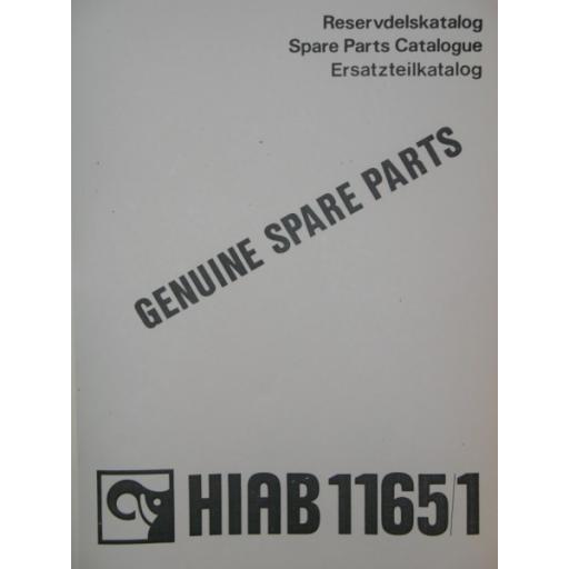 Hiab 1165/1 Parts Manual